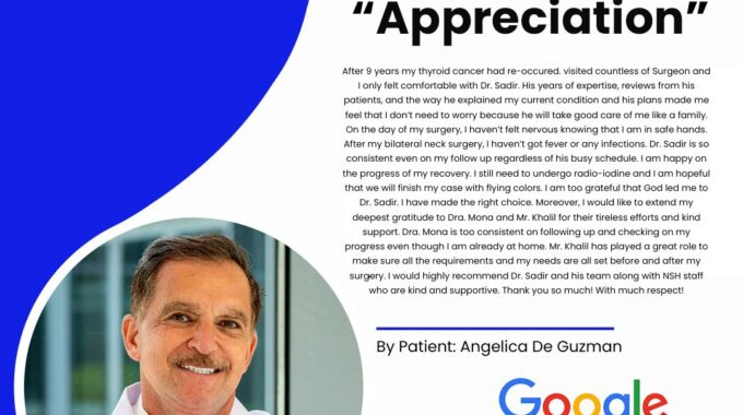Google Review Of Patient After Surgery